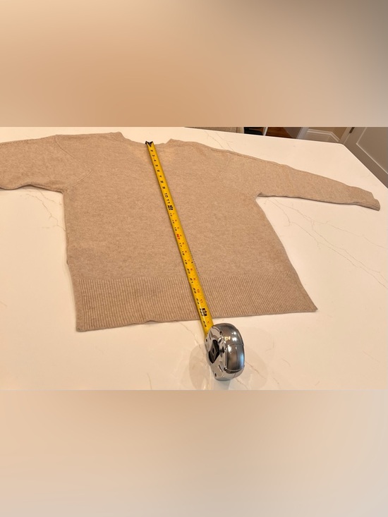 Frame Le Cashmere Sweater | Small | Oatmeal Heather - Picture 4 of 10